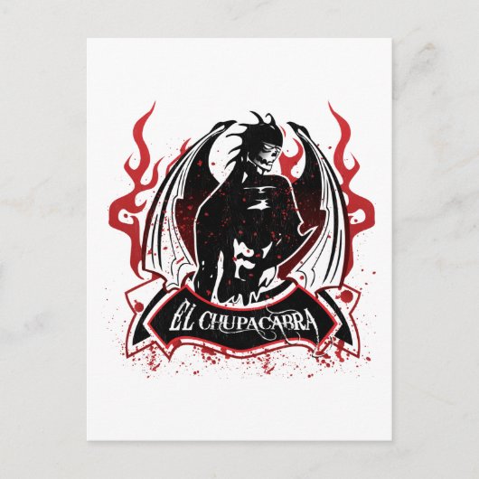 El Chupacabra - De geit Sucker Briefkaart (Voorkant)