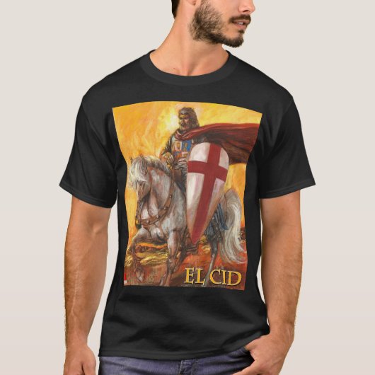El Cid V2 design klassiek t-shirt (Voorkant)