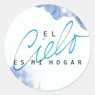 El Cielo es mi Hogar met Blue Clouds Sticker
