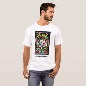 El Corazon Mexicaanse stijl Tarot design T-shirt (Voorkant volledig)