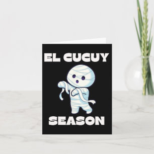 El Cucuy Seizoen - Grappig Spaans Halloween Mexica Kaart