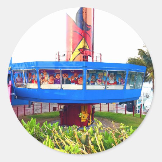 El Embarcadero Tower, Cancun-Stickers Ronde Sticker (Voorkant)