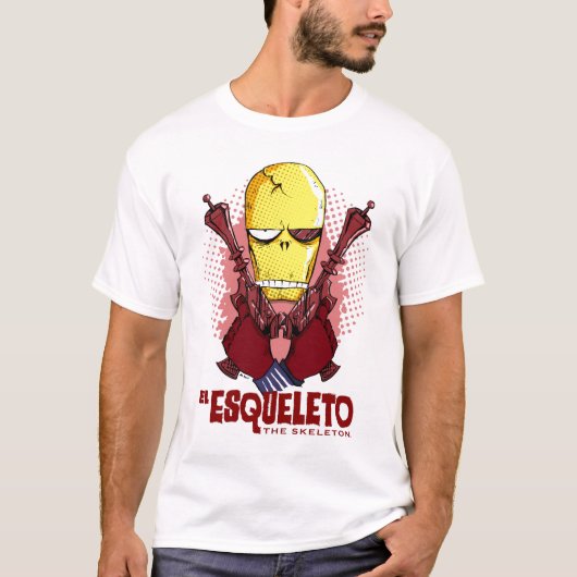 El Esqueleto: Het skelet T-shirt (Voorkant)