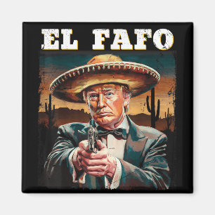 El Fafo Mexicaanse Hoed Trump Fafo Design Magneet