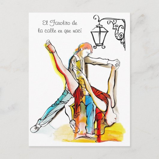 El Farolito Tango Briefkaart (Voorkant)