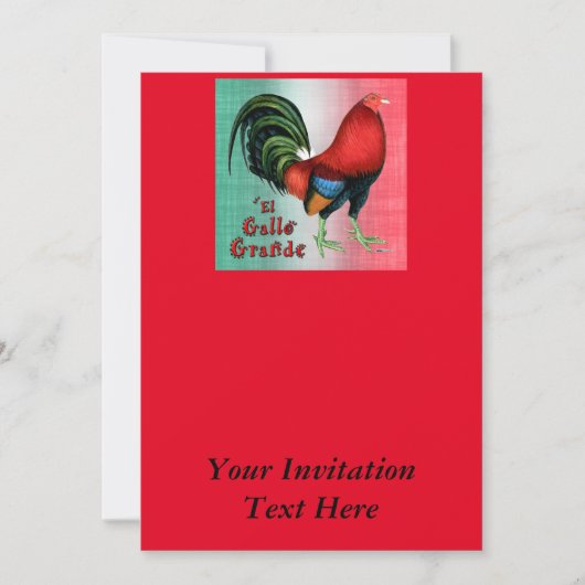El Gallo Grande Kaart (Voorkant)
