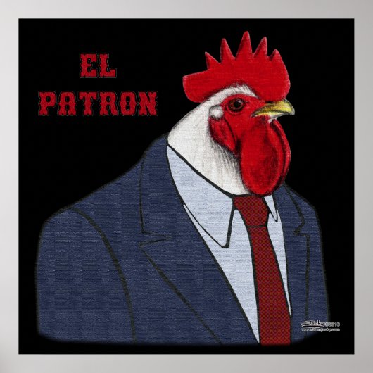 El Gallo Patron Poster (Voorkant)