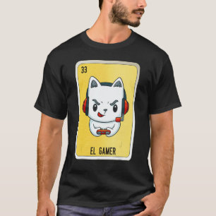 El Gamer Mexicaanse Slaag Lottery Bingo Kaarten 4 T-shirt