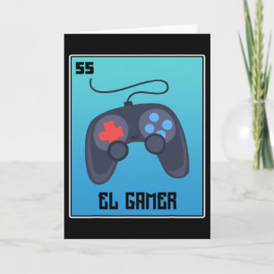 El Gamer Video Games Grappige Mexicaanse Loterij P Kaart