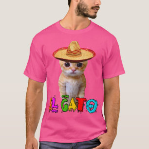 El Gato Meme Mexican Cat Latino Munchkin Kat Cin T-shirt