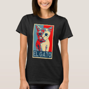 El Gato Meme Sad Crying Cat Kat Meme retro vinta T-shirt