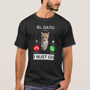 El Gato noemt het Sad Crying Kitten Meme T-shirt
