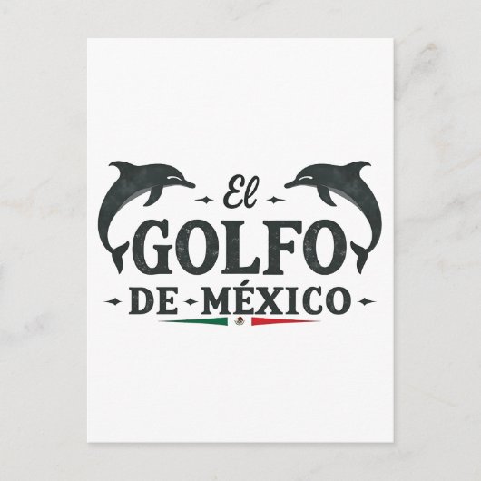El Golfo de Mexico Amerikaanse Golf van Mexico Briefkaart (Voorkant)