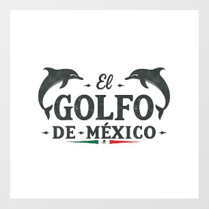 El Golfo de Mexico Amerikaanse Golf van Mexico Raamsticker