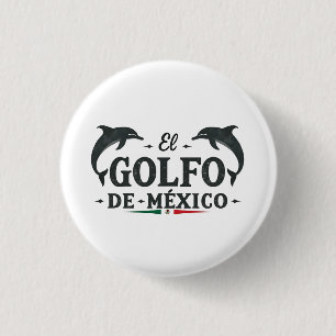 El Golfo de Mexico Amerikaanse Golf van Mexico Ronde Button 3,2 Cm