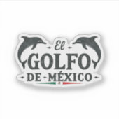 El Golfo de Mexico Amerikaanse Golf van Mexico Sticker (Voorkant)