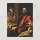 El Greco- Apostles Peter en Paul Briefkaart (Voorkant)