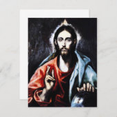El Greco Christ bénissant les invitations (Devant / Derrière)
