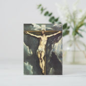 El Greco Christ sur la carte postale croisée (Debout devant)