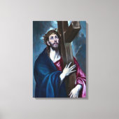 El Greco Christus die het kruis draagt Canvas Afdruk (Voorkant)
