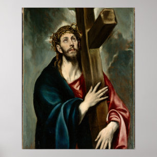 El Greco - Christus die het kruis draagt Poster