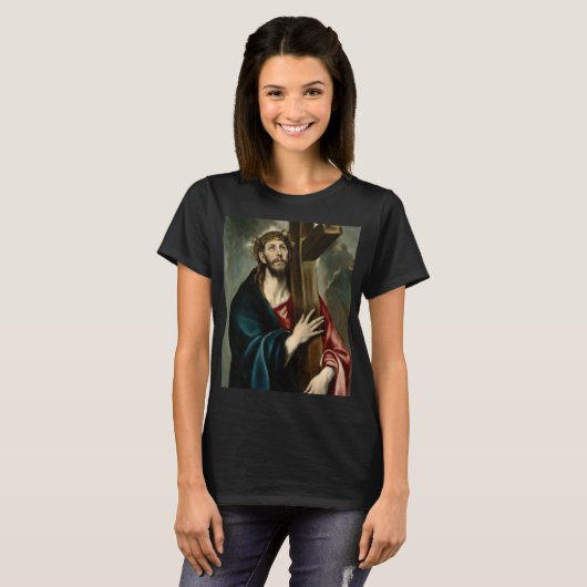 El Greco - Christus die het kruis draagt T-shirt (Voorkant volledig)