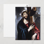 El Greco Christus die het Kruis dragen Briefkaart (Voorkant / Achterkant)