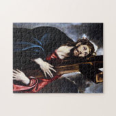 El Greco Christus draagt de kruispuzzel Legpuzzel (Horizontaal)