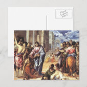El Greco - Christus geneest blinde Briefkaart (Voorkant / Achterkant)