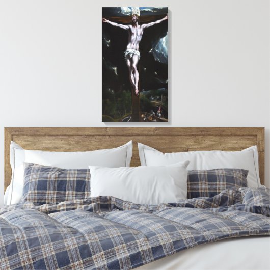 El Greco Christus op het kruis Canvas Afdruk (Insitu (Slaapkamer))