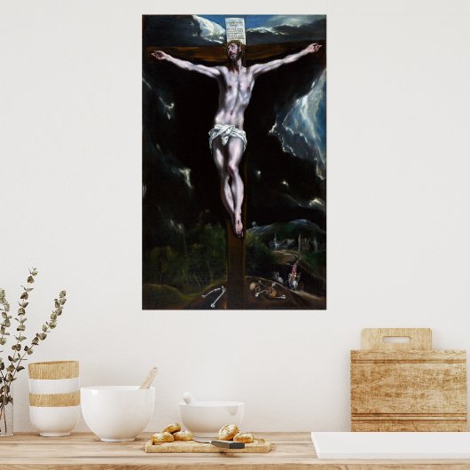 El Greco Christus op het kruis Poster (Keuken)