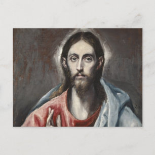 El Greco - Christus zegen Briefkaart