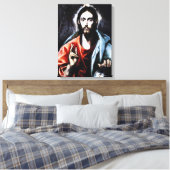 El Greco Christus Zegen Canvas Wrap (Insitu (Slaapkamer))