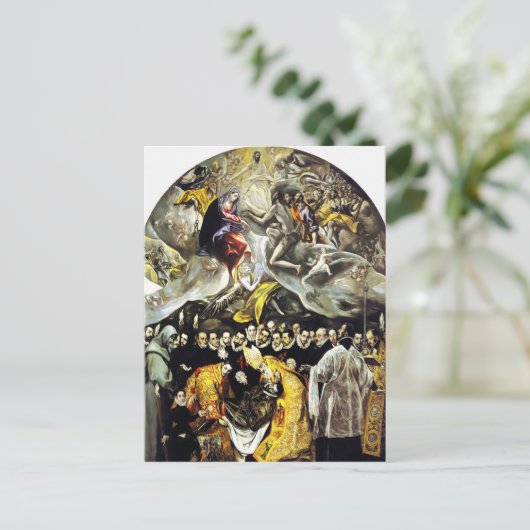 El Greco Enterrement du comte d'Orgaz Carte postal (Debout devant)
