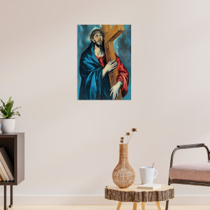 El Greco - Het werk beeldt Jesucristo uit die zijn Poster