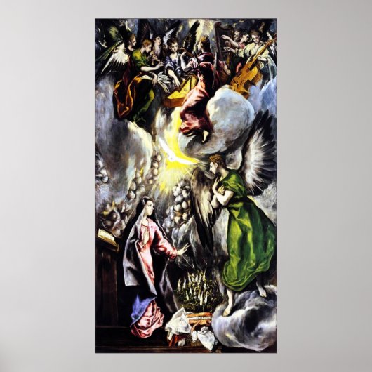 El Greco konunciation Maagd Mary Poster (Voorkant)