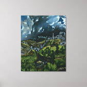 El Greco - Uitzicht van Toledo Canvas Afdruk (Voorkant)