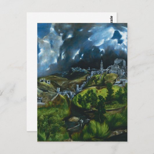 El Greco Vue de la carte postale de Tolède (Devant / Derrière)