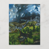 El Greco Vue de la carte postale de Tolède (Devant)