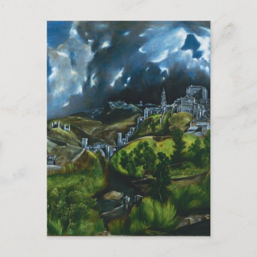 El Greco Vue de la carte postale de Tolède (Devant)