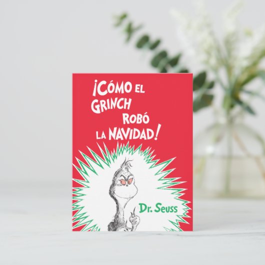 El Grinch Robó La Navidad Briefkaart (Staand voorkant)