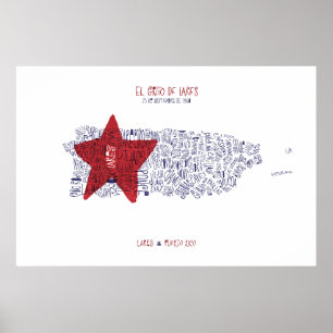 El Grito de Lares, Puerto Rico, wij houden van je Poster