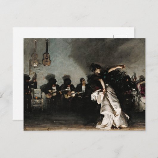El Jaleo door John Singer Sargent Uitnodiging Briefkaart (Voorkant / Achterkant)