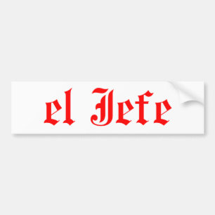 El jefe bumpersticker