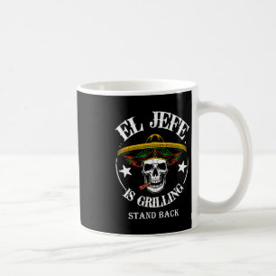 El Jefe Byrbecue Stand Byck Grappig Mexicaans Pap Koffiemok