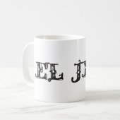 El Jefe "de baas" spullen Koffiemok (Voorkant links)