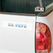 El Jefe logo Floreado blue azul Bumpersticker (Op Truck)