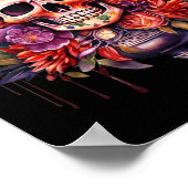 El Jefe Perfect Mexicaanse Dia De Los Muertos Hall Poster (Hoek)