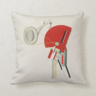 El Lissitzky - Omroeper, 1923 Lissitzky-schilderij Kussen