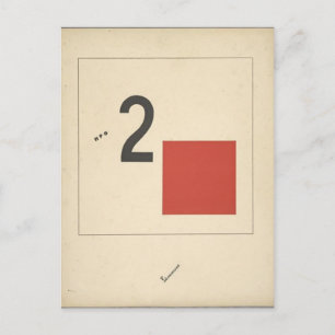 El Lissitzky - 'Suprematic tale verhaal over twee  Briefkaart